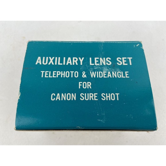 Auxiliary Lens Set For Canon Sure Shot Vintage NOS Wideangle & Telephoto‎ - Picture 3 of 5